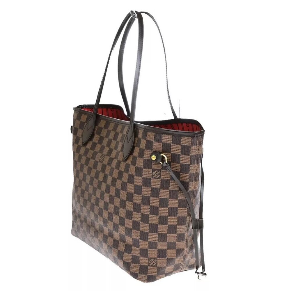 LOUIS VUITTON Neverfull MM Shoulder Tote Bag Damier Leather - Picture 16 of 16